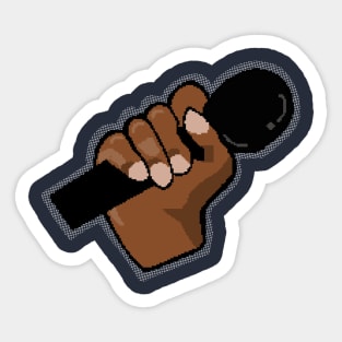 Mic hip hop hand Sticker